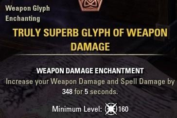 how to create a glyph of lightning in eso