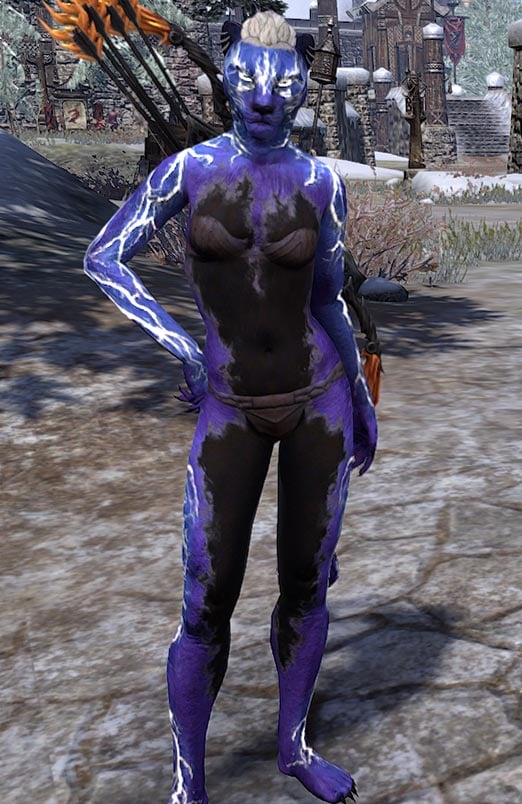 Kyne's Fury Skin Khajiit