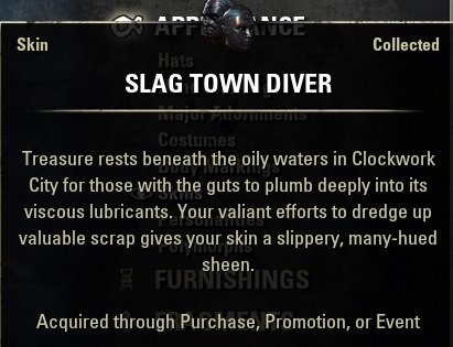 Slag Town Diver Skin ESO