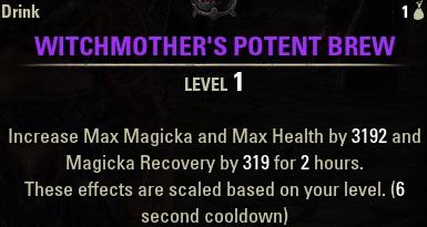 Witchermother drink, New Player Beginner Guide ESO