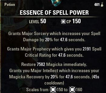 Spell Power Potions