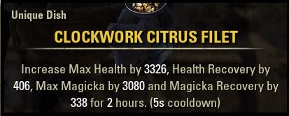 Clockwork Citrus Filet Food Buff