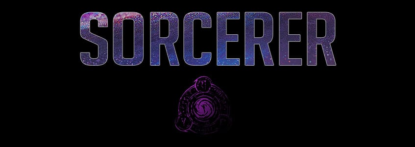 Sorcerer Banner Picture with the Sorcerer Symbol and Name from the Elder Scrolls Online ESO