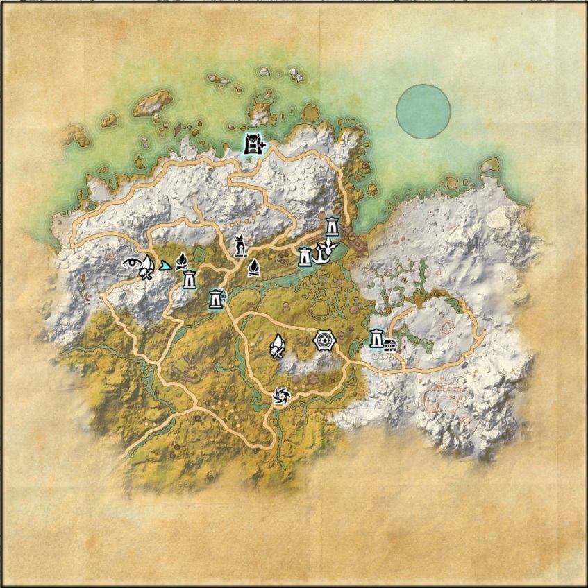 Western Skyrim map ESO Elder Scrolls Online