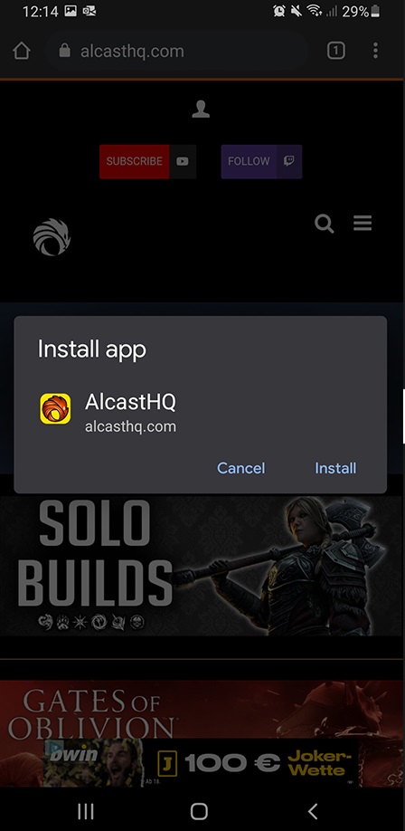 Download alcasthq app part 3