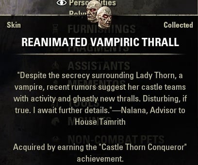 Reanimated Vampiric Thrall Skin ESO