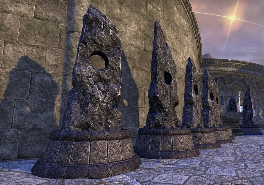 Several Mundus Stones in a player home in ESO