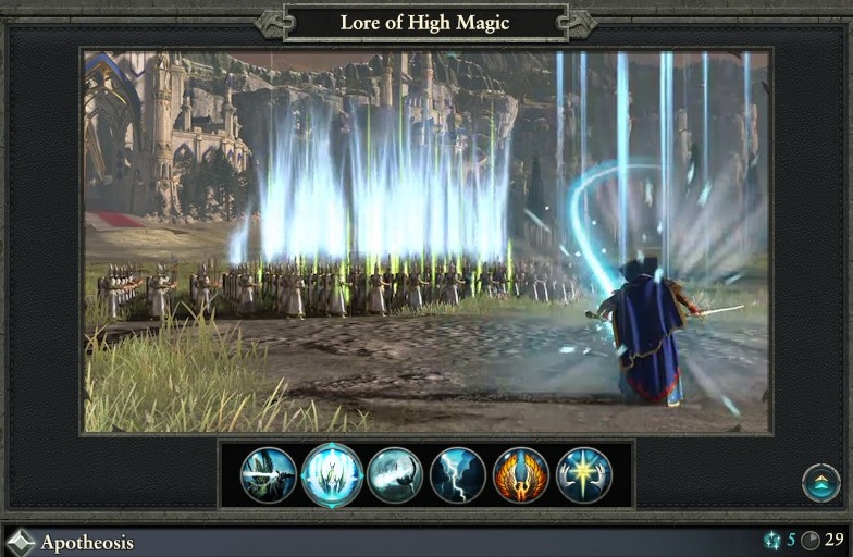 Apotheosis spell lore of high magic warhammer magic type