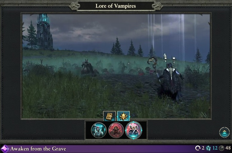 Awaken from the Grave spell lore of vampires warhammer magic type