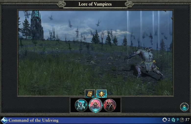 Command of the Unliving spell lore of vampires warhammer magic type