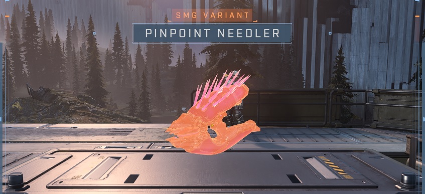 Equip Pinpoint Needler at any FOB in halo infinite