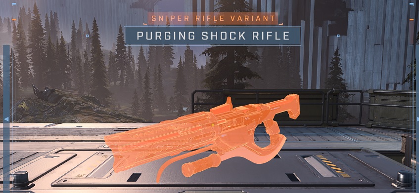 Equip purging shock rifle at any FOB in halo infinite