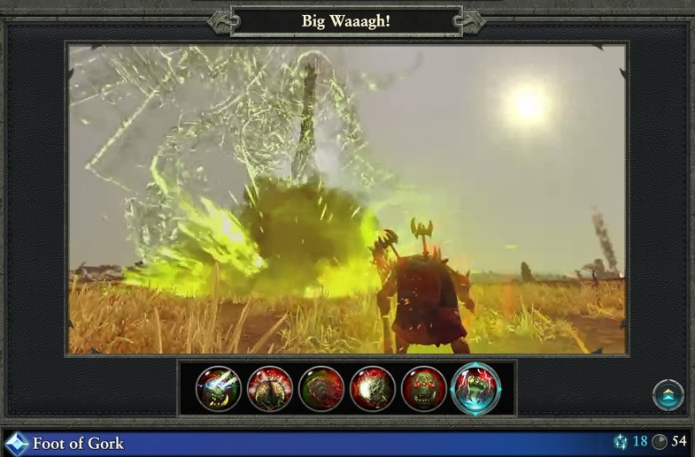 Foot of Gork spell Big Waaagh Magic Warhammer