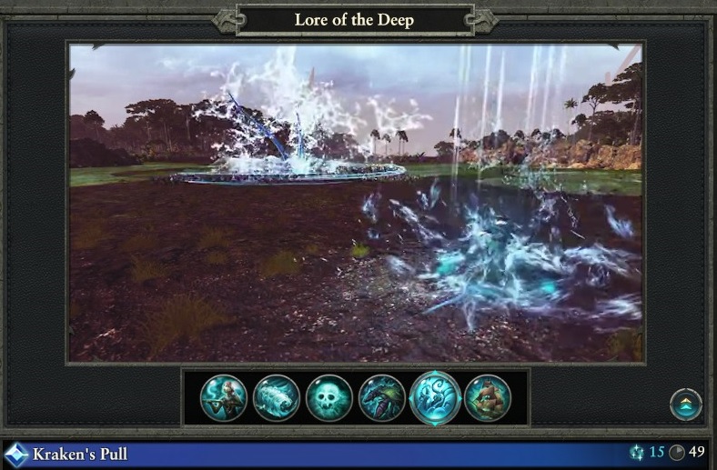 Kraken's Pull spell Lore of the Deep warhammer magic type