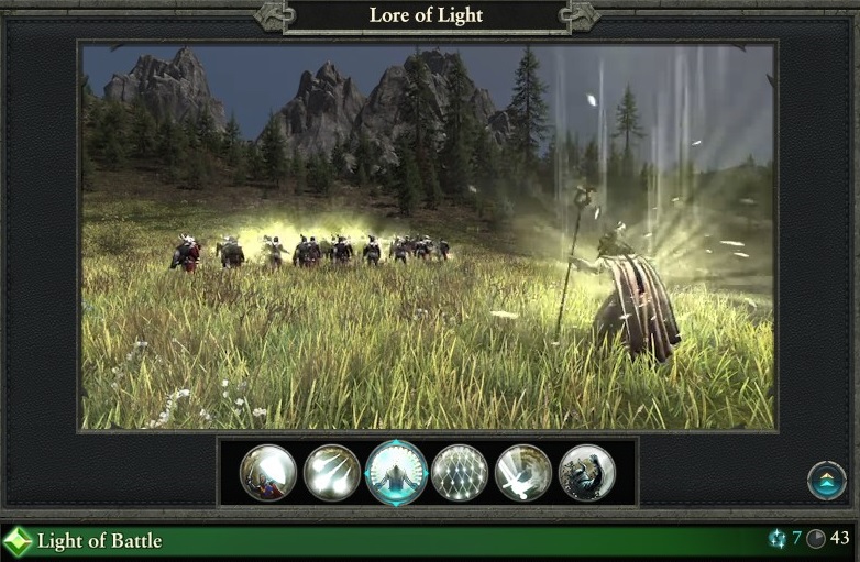 Light of battle spell lore of light warhammer magic type
