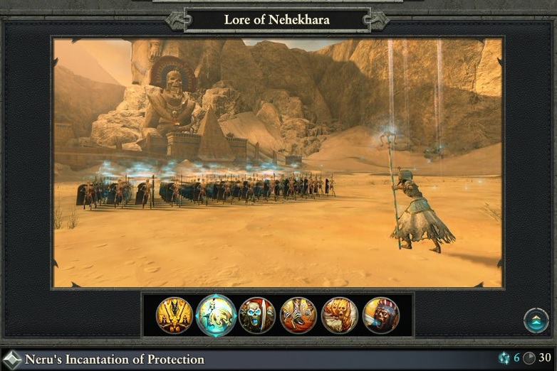 Nerus Incanation of Protection spell Lore of Nehekhara warhammer magic type