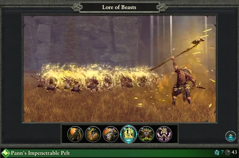 Pann's Impenetrable Pelt spell lore of beasts warhammer magic type