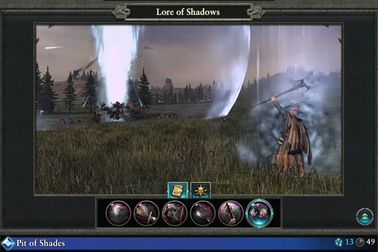 Pit of Shades spell lore of shadows warhammer magic type