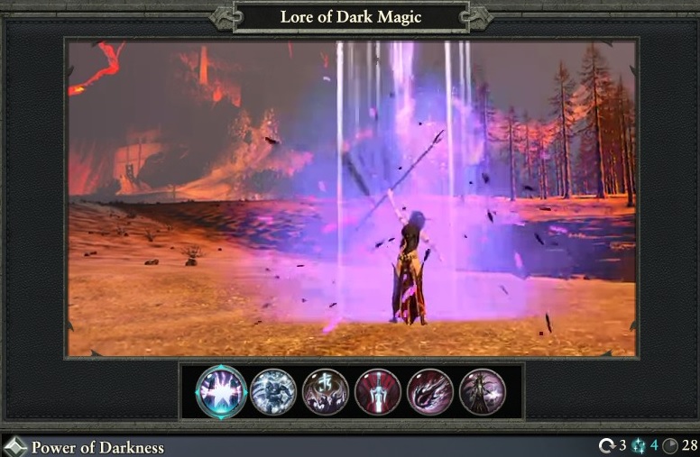 Power of Darkness spell lore of dark magic warhammer magic type