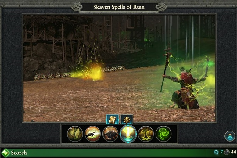 Scorch spell Skaven Spells of Ruin warhammer magic type