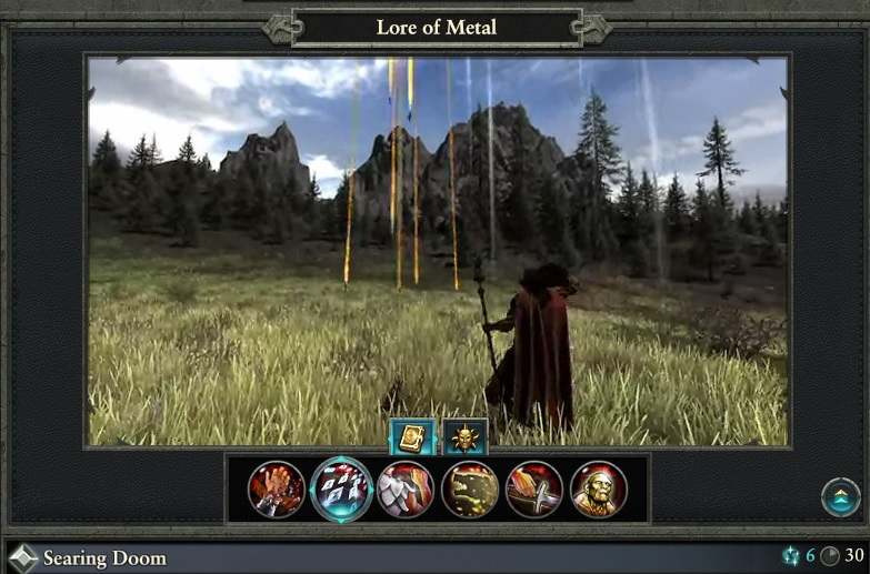 Searing Doom spell lore of metal warhammer magic type