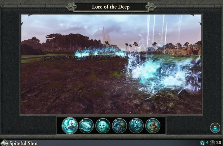 Spiteful Shot spell Lore of the Deep warhammer magic type