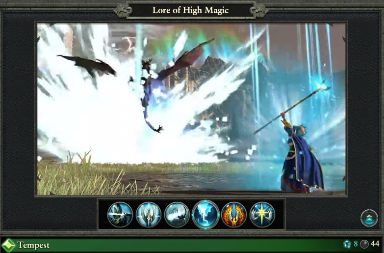 Tempest spell lore of high magic warhammer magic type