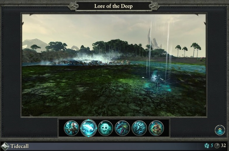 Tidecall spell Lore of the Deep warhammer magic type
