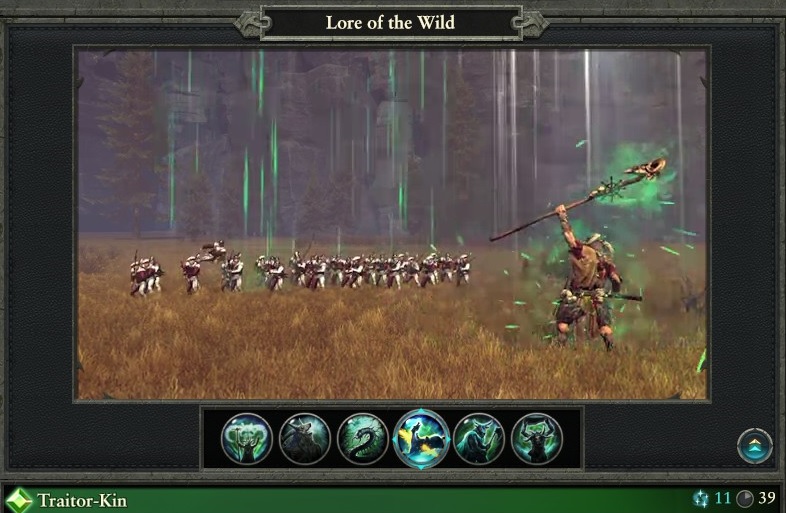 Traitor-Kin spell lore of the wild warhammer magic type
