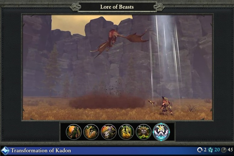Transformation of Kadon spell lore of beasts warhammer magic type