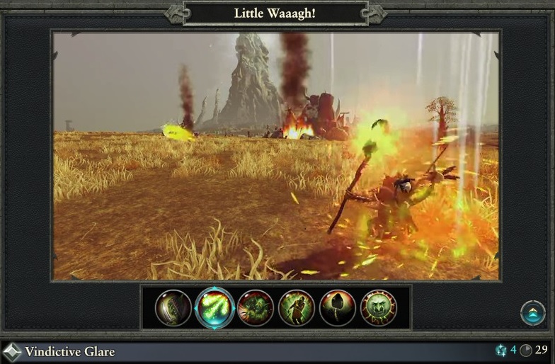 Vindictive Glare spell Little Waaagh Magic Warhammer