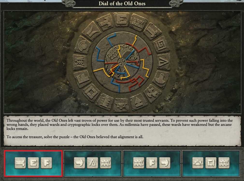 Dial of the Old Ones puzzle 1 Total War Warhammer 2