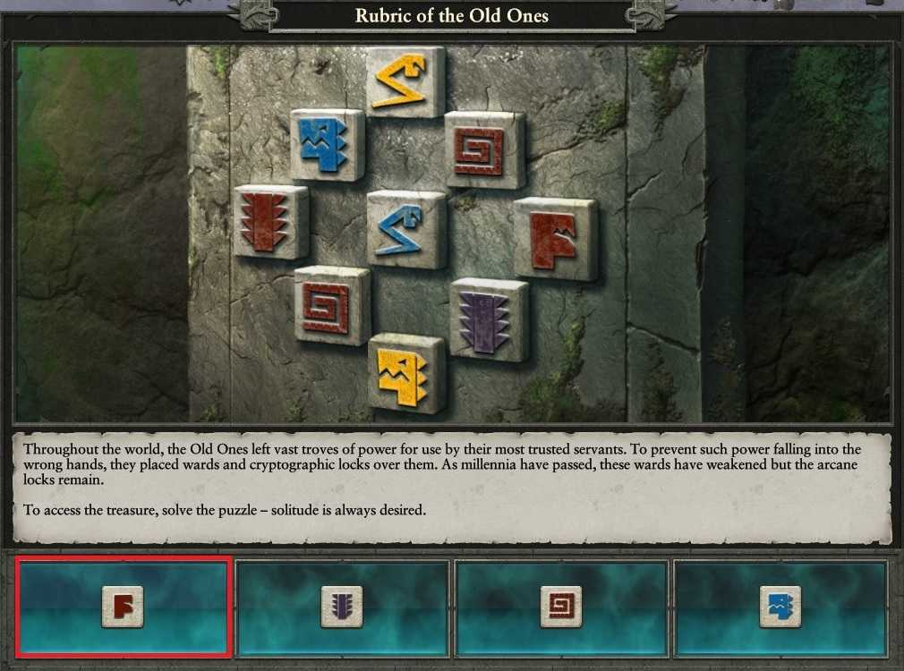 Rubric of the Old Ones puzzle 3 Total War Warhammer 2