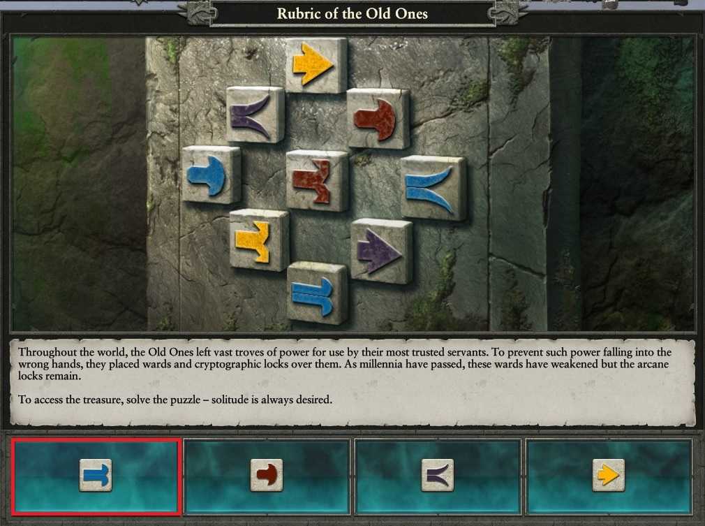 Rubric of the Old Ones puzzle 4 Total War Warhammer 2