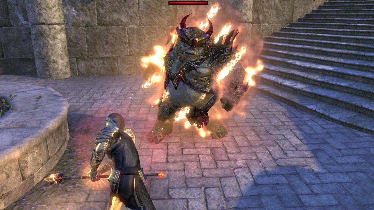 Burning Embers Dragonknight Skill flame effect in ESO