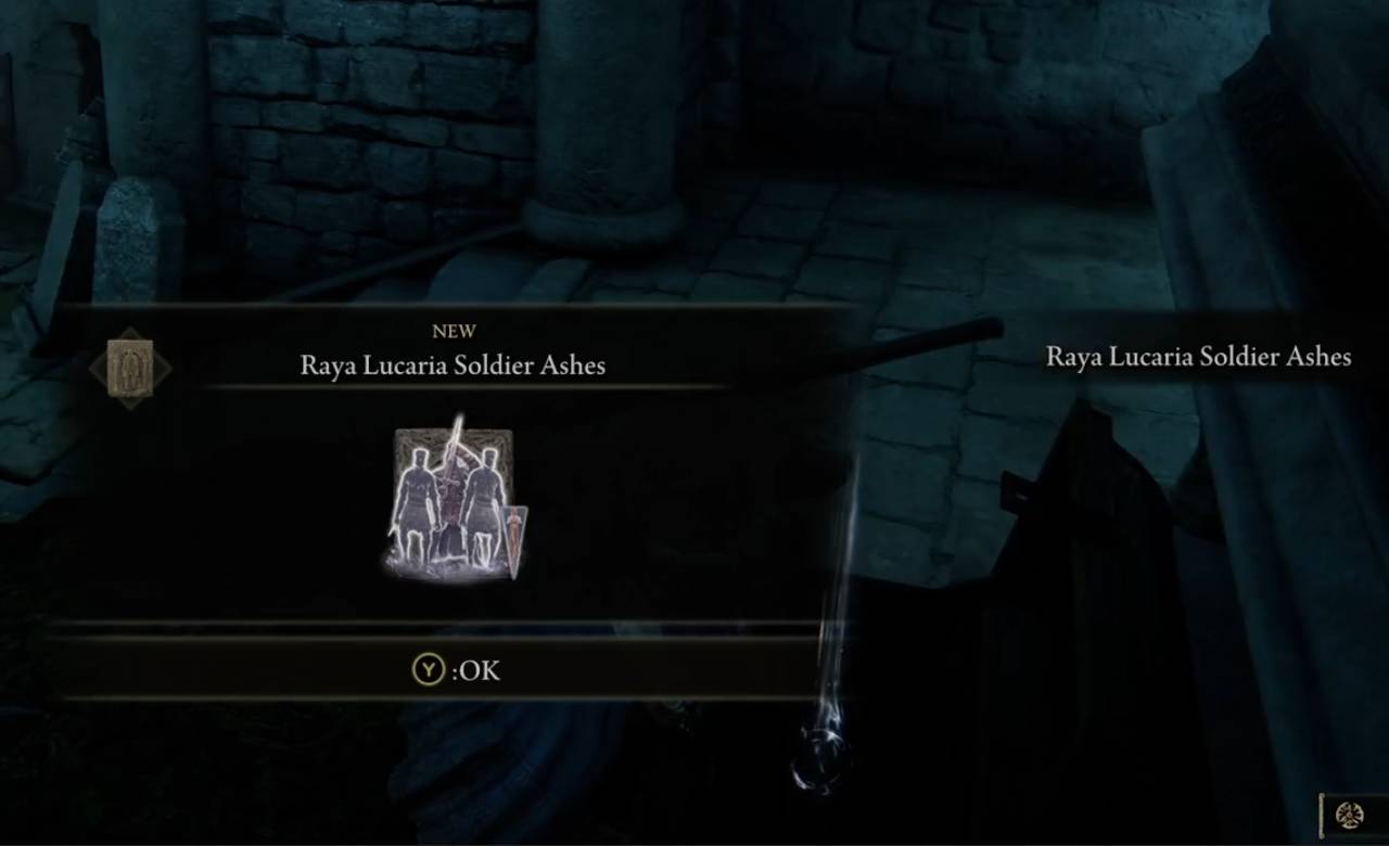 Item inside the Dark Souls Chest in Elden Ring