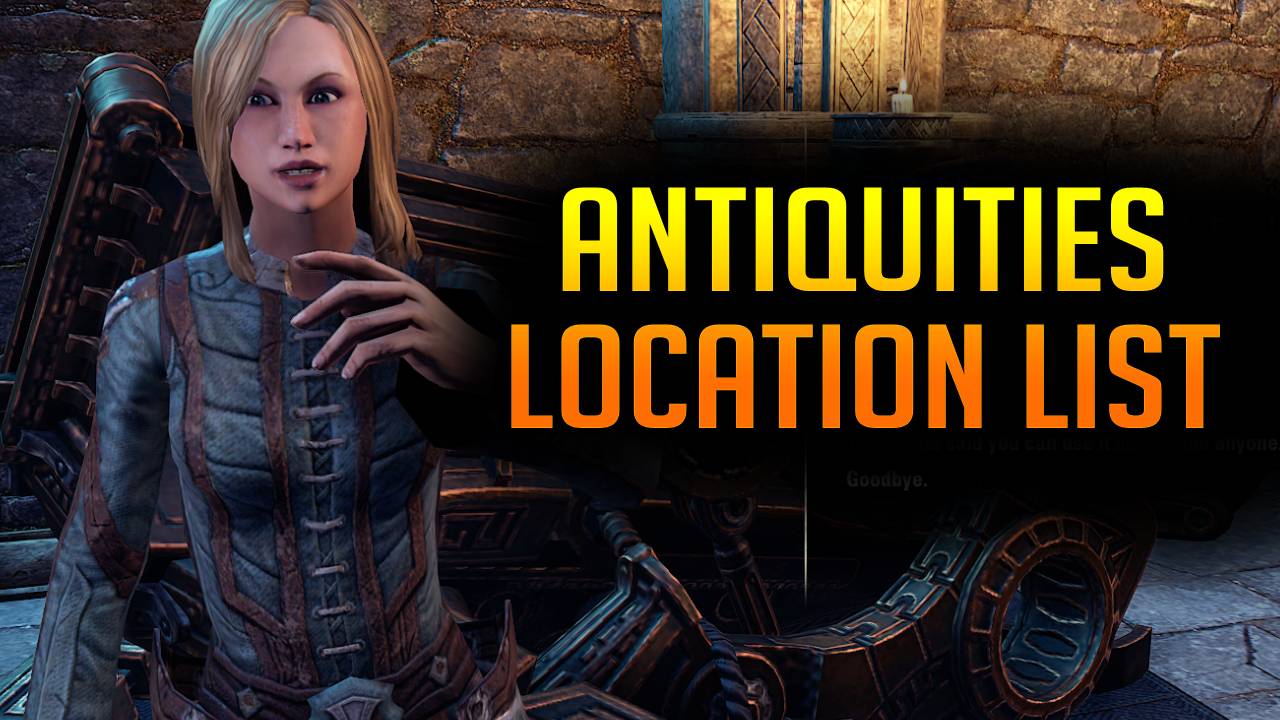 Antiquities Location List leads ESO