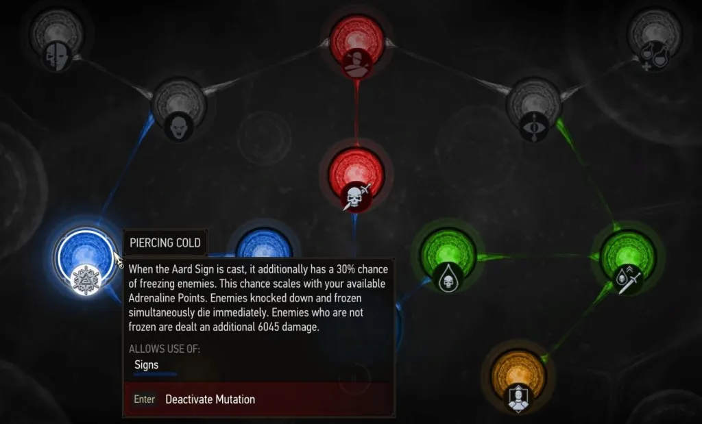 Aard Build Piercing Cold Mutation