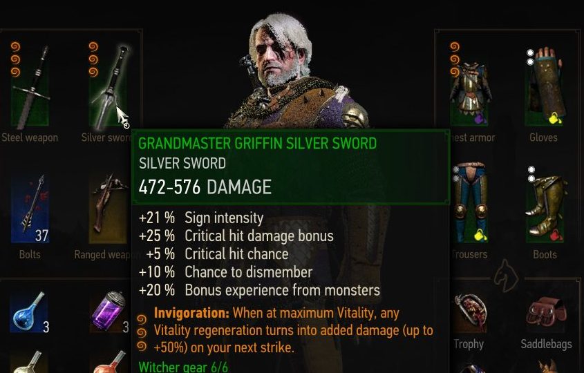 Witcher 3 Quen Build Armour