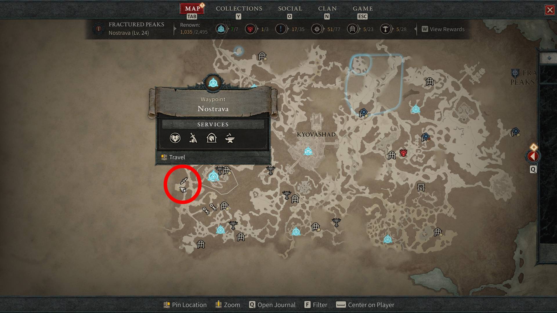 Diablo IV location Wrathful Osgar Reede