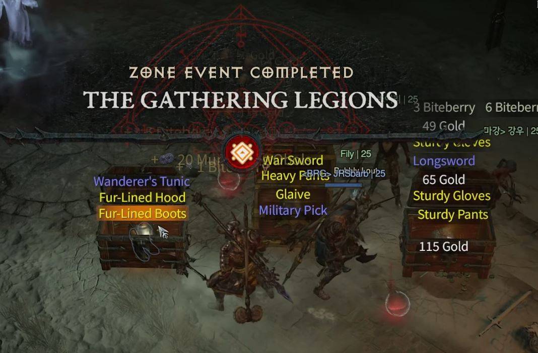 Gathering Legions Zone Event Diablo 4