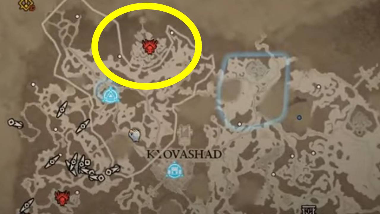Kor Dragan Stronghold Location Diablo 4