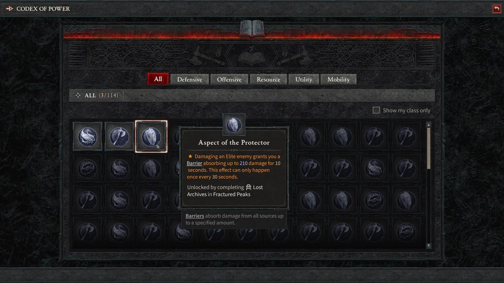 Diablo 4 Codex of Power