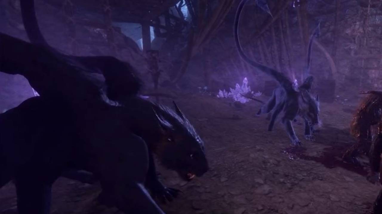 Displacer Beast Druid Transform Tadpole Baldurs Gate 3 evil