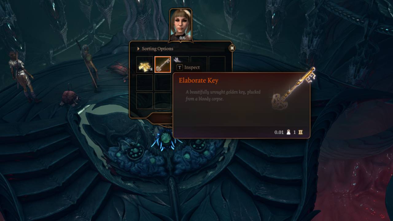 Get the key to unlock the small chest on Nautilod ship BG3