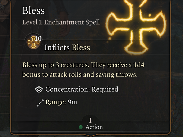 Bless Spell in BG3