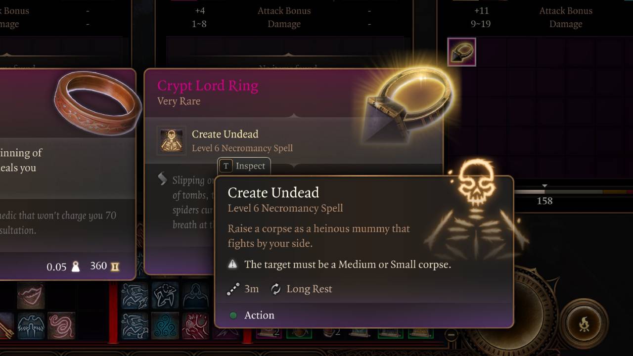 Crypt Lord Ring BG3 Baldurs Gate 3
