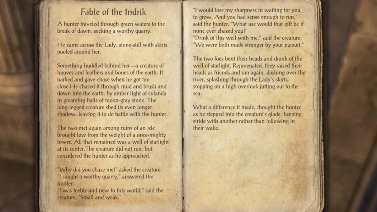 Fable of the Indrik