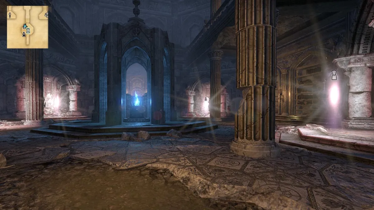 The Fox opens portals in the Scholarium Wayshrine room for you to use.