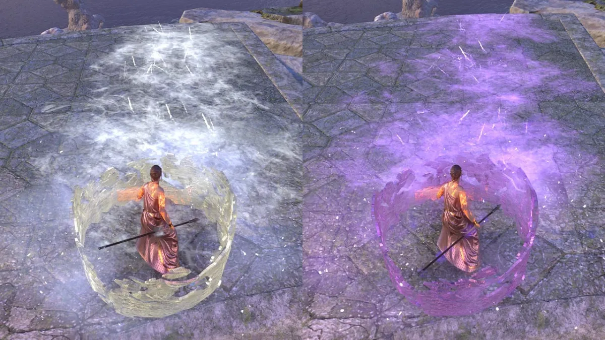 Ice Staff - Wall of Elements, Violet Purple Skill Style